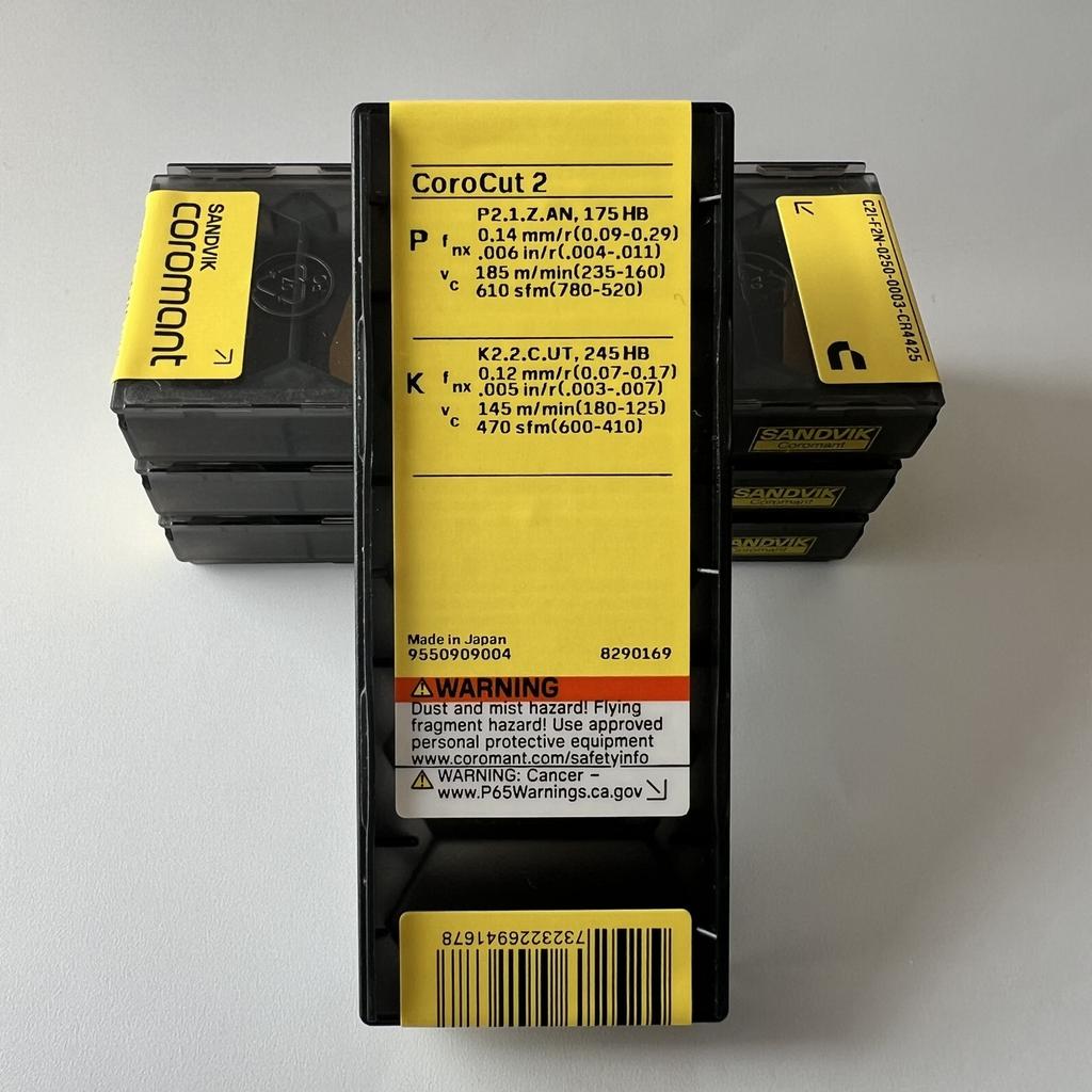 SANDVIK / C2I-F2N-0250-0003-CR 4425 / Original Swedish hard alloy blade 5 Pcs