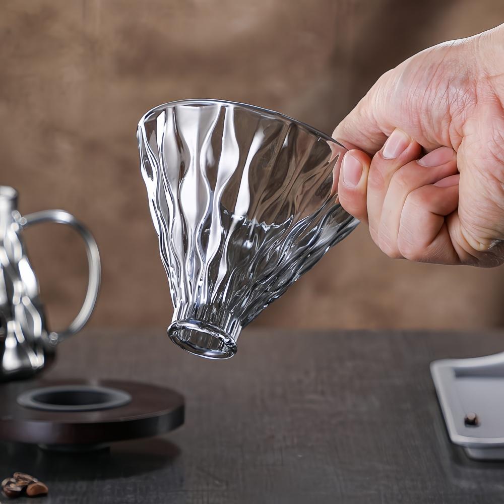 Набор кофейника для совместного использования из высокоборосиликатного стекла, чашка-фильтр для кофе ручной заварки, термостойкие домашние кофейные принадлежности