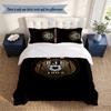 BJK FC 3‑Piece Bedding Set Soft Microfiber Duvet Cover Pillowcases Comfortable Bed Linen for Bedroom Decoration