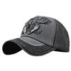 Baseball CZA442 [White Fang] Hat, Cap, Cap, Embroidered, Washed, Adjustable, Casual, Stylish, Men's, Women's, (Gray)
