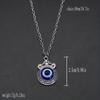 Злой глаз Голубой глаз Ожерелье Женский воротник-цепочка Ожерелье Ювелирные изделия Свитер-цепочка