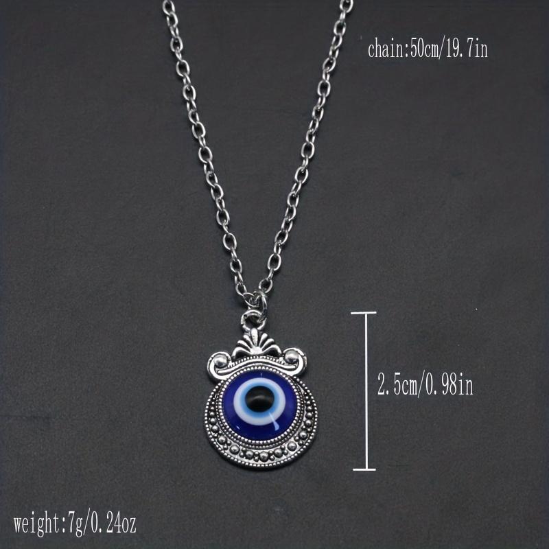 Злой глаз Голубой глаз Ожерелье Женский воротник-цепочка Ожерелье Ювелирные изделия Свитер-цепочка