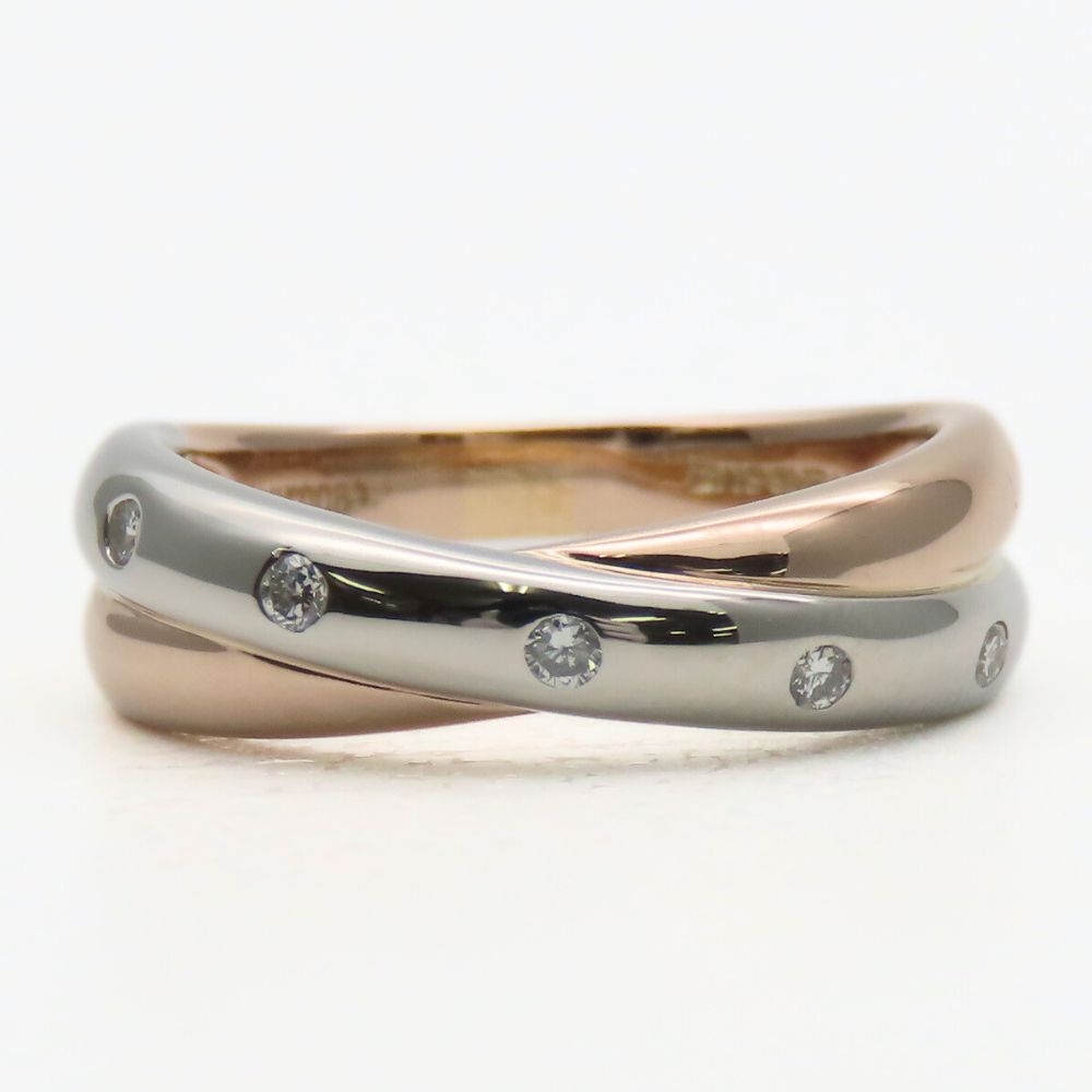 Used VANDOME Ring EU#53 Pt900Platinum/K18 Pink Gold 6.2g Platinum Pink Gold 5PD