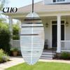 Easy Assemble Wind Spinner Stainless Steel Spiral Spinner, Hanging Reflective with Garden Hook, 3D for Indoor Outdoor Yard Rust-resistant