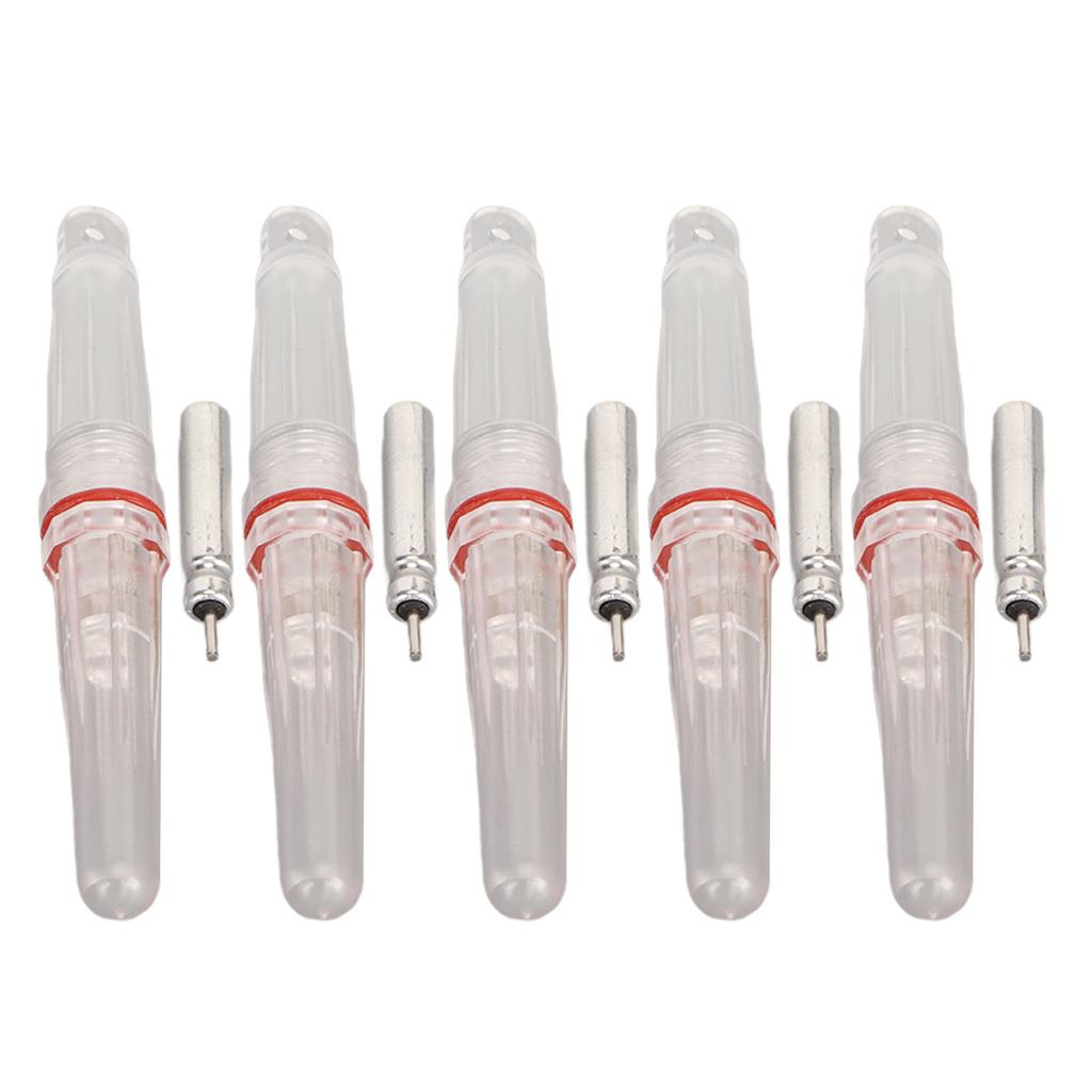 5PCS LED Fishing Lure Light Waterproof Fishing Glow Sticks PE Shell Tight Sealing Reusable Fishing Accessory Still Green