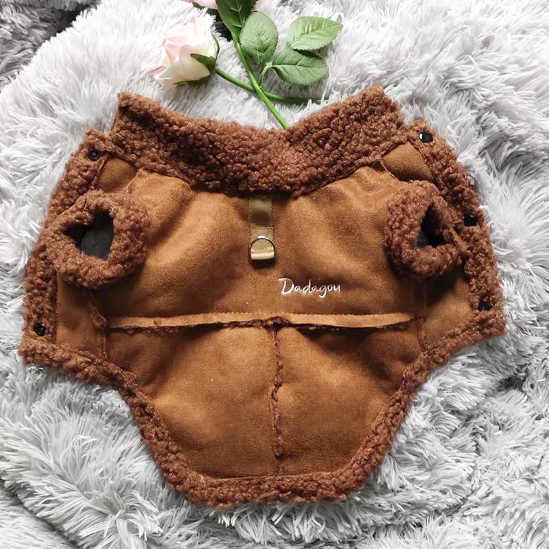 Куртка для собак в британском стиле, флисовая зимняя теплая одежда для собак для маленьких собак, костюм щенка, пальто чихуахуа, одежда для домашних животных, мопса, йорка