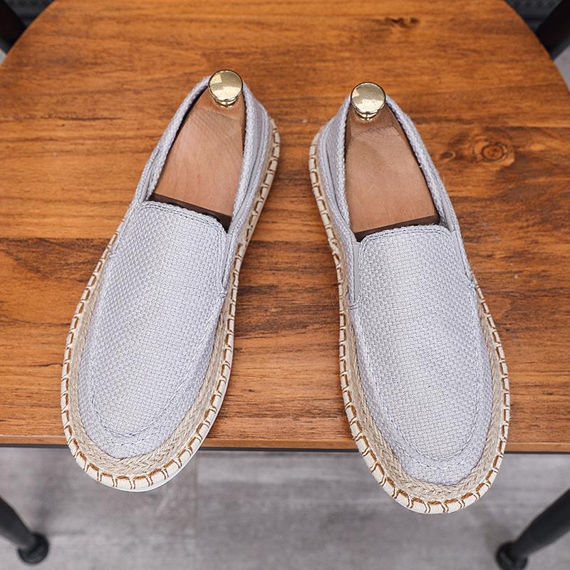 Fashion New Style Lazy Casual Cloth Shoes with One Foot Trendy Breathable Comfortable Fashionable In Summer Simple Men's Flat Shoes