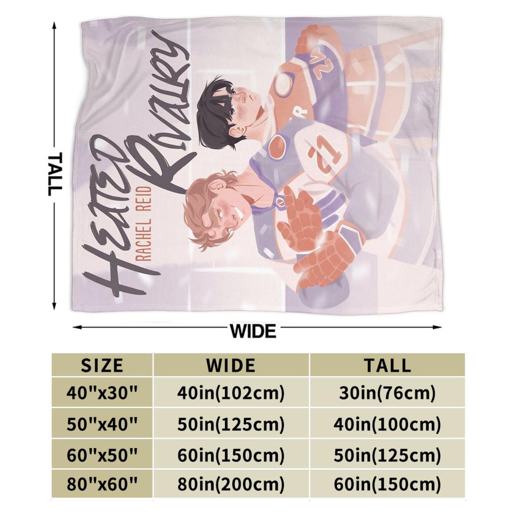 Heated Rivalry Fuzzy Blankets Canadian Sports Romance Custom Throw Blankets for Home Hotel Sofa 200x150cm Plush Thin Quilt