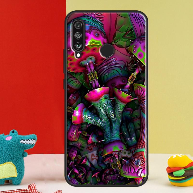 Trippy Mushroom Psychedelic Art For Huawei Nova 9 10 SE 12i 12s 11i 5T Y91 Y90 Y60 Y70 Y72 Y61 P60 Pro P20 P30 P40 Lite Case