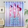 2 шт. Шторы Блэкаут с принтом K-Pop Охотники на Демонов, Подходят для Спальни, Гостиной, Кабинета, Офиса, Ванной Комнаты, Машинная Стирка