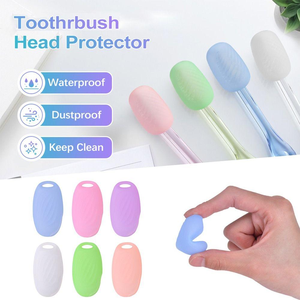 Silicone Toothbrush Cover Reusable Toothbrush Box Durable Toothbrush Storage Clip