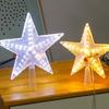Christmas Tree Topper LED Lighted Star Tree Topper Waterproof Reusable High Brightness New Year Holiday Home Office Indoor Decorations Christmas