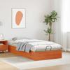 Ottoman Bed Frame with Storage Space Wax Brown 75 x 190 cm