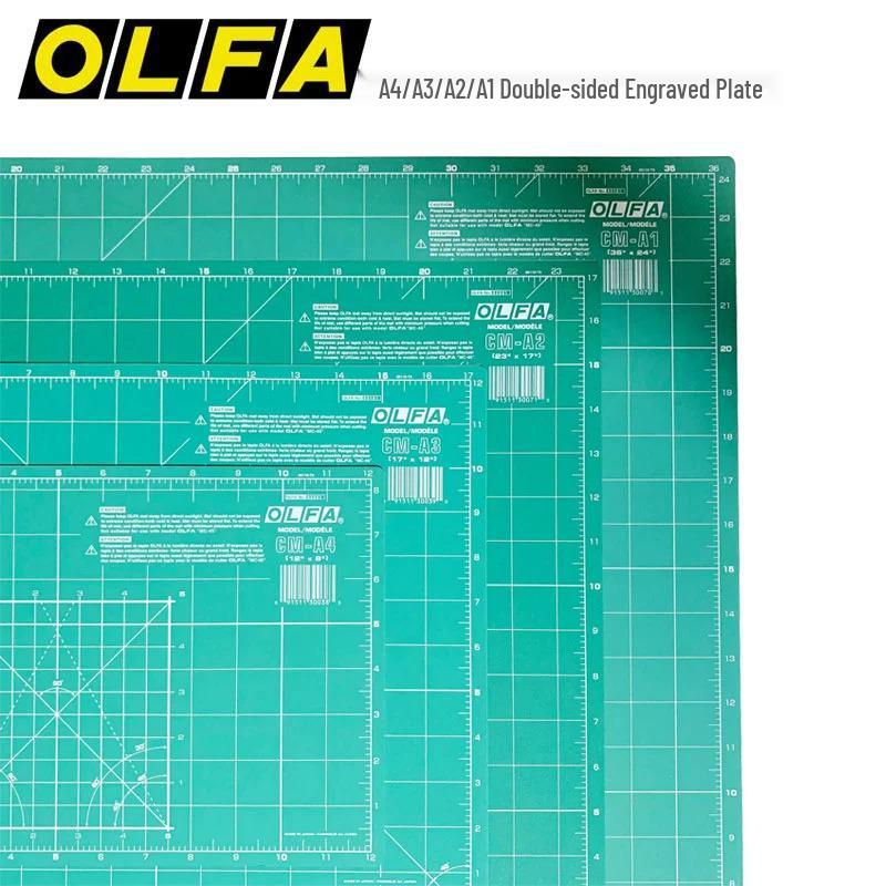Двусторонняя режущая подложка OLFA, настольный коврик для журналов, расширенная настольная подставка для книг, размеры A1/A2/A3/A4.