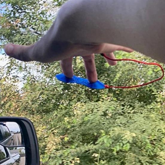 Mini Finger Skateboard Toy Lightweight Plastic Small Fingerboard with Rope Non-slip Air Surfing Board Toy Kids Skaters Surf Fans Gifts