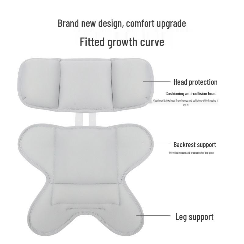 Universal Baby Stroller & Car Seat Cushion Set: Newborn Carrycot Protective Pad with Lumbar Support
