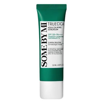 Truecica Aqua Успокаивающий солнцезащитный крем SPF 50+ PA++++ 50мл