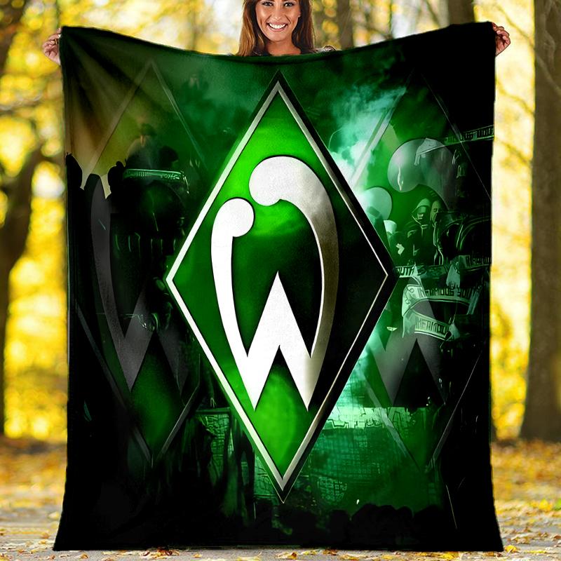 Werder Bremen LOGO printed blanket—lightweight,soft,warm;versatile blanket all seasons—perfect as &air-conditioning throw,nap blanket
