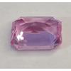 Natural Pink Sapphire Rk 471 10-12 Ct Emerald Cut Certified Stunning Gemstone