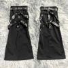 Women Punk Lace Up Straps Flared Leg Warmers Japanese Harajuku Eyelets Knee Length Foot Cover Long Tube Socks Streetwear
