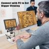 7 Inch LCD Digital USB Microscope, 1200X Magnification 12MP 1080P Handheld Camera Video Recorder,PC View