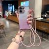 Роскошный ударопрочный чехол с покрытием для Xiaomi Redmi 15 15C 14C 13C 12C 10 10C 9 9A 9C A5 A3 A1 с ремешком через плечо, блестящий, мягкий