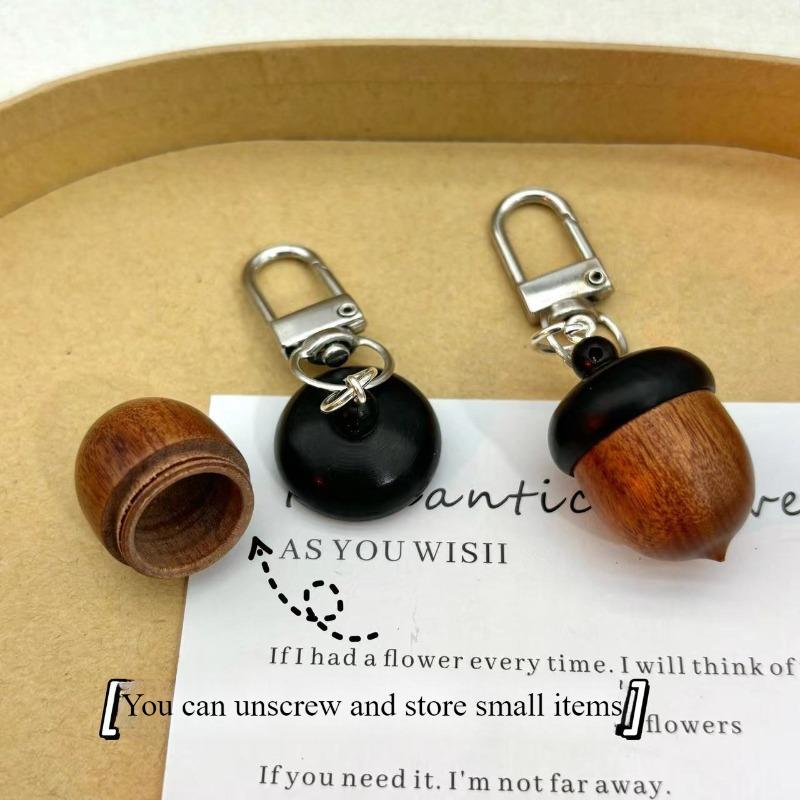 Креативный симулятор желудя автомобильный брелок аксессуары сандаловое дерево крутящийся персонализированный кулон сумка женский подарок