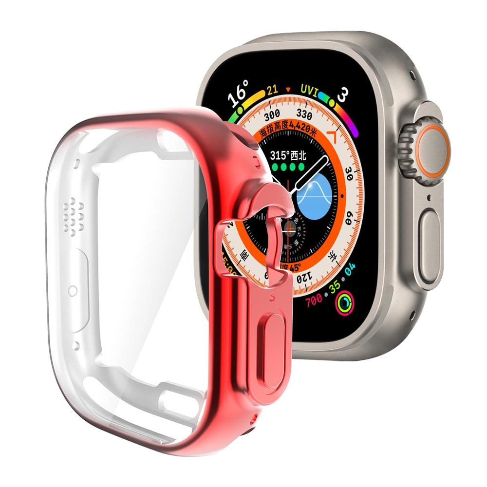 Для Apple Watch Series 8 Ultra/Pro 49 мм чехол для часов в комплекте Мягкая защитная пленка из ТПУ для iWatch 7 41/45 мм