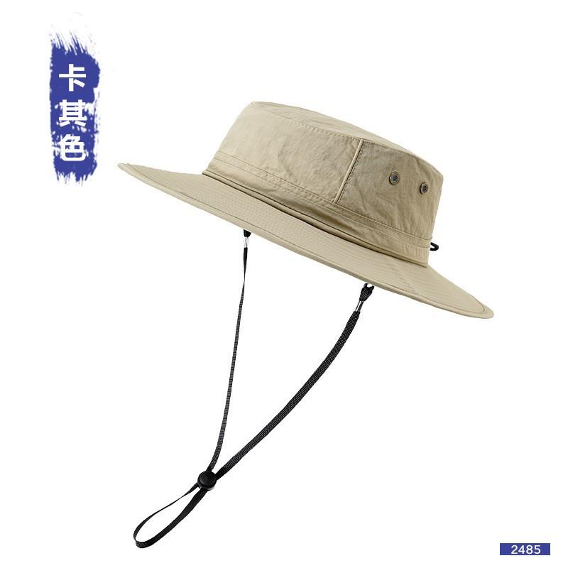 Lightweight Breathable Fishing Hat Men Women Sun Protection Wide Brim Outdoor Hiking Cap UV Resistant Quick Dry