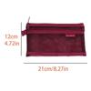 Hollow Clear Mesh Makeup Bag Cosmetic Lipstick Bag Double Layer Transparent Pencile Bag Simple Data Cable Storage Bag