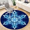 1pc Snowflake Design Chair Carpet for Office Non-Slip, Machine Washable Rug for Office, Room - Holiday Decor, Machine Made yy251016197