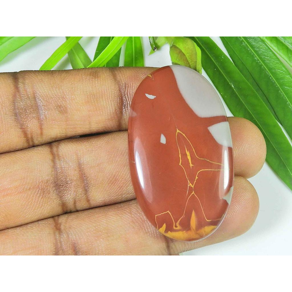 26X45X07MM Natural Noreena Jasper Oval Shape Cabochon Loose Gemstone 75Cts. SK-3574