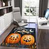 1PC Custom Name Halloween Night Pumpkins Theme Floor Mat Ideal for Living Room, Game Rooms, Office, Bedroom,Floor Mat Playful Design