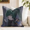 Zenless Zone Zero Qingyi Cushion Cover Eco Linen Pillow Case DoubleSided Print Breathable Durable Zipper Home Decor Gift