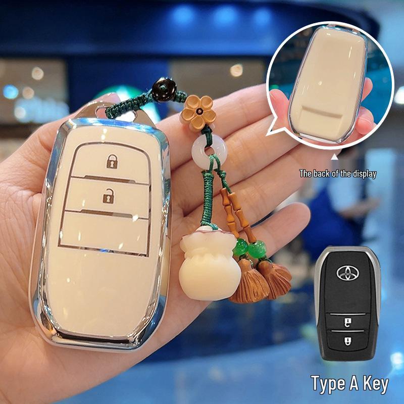 Чехол для ключа Toyota Camry, Corolla, RAV4, Landa, Avalon и Viloran (Женская версия)