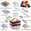 105 Piece Crochet Set, Complete with DIY Hand Woven Needle and Thread Tools, Including Yarn Storage Bag TPR Crochet Set