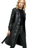 Trench Coat Lambskin Handmade Original Leather Formal Style Casual Stylish Black Women