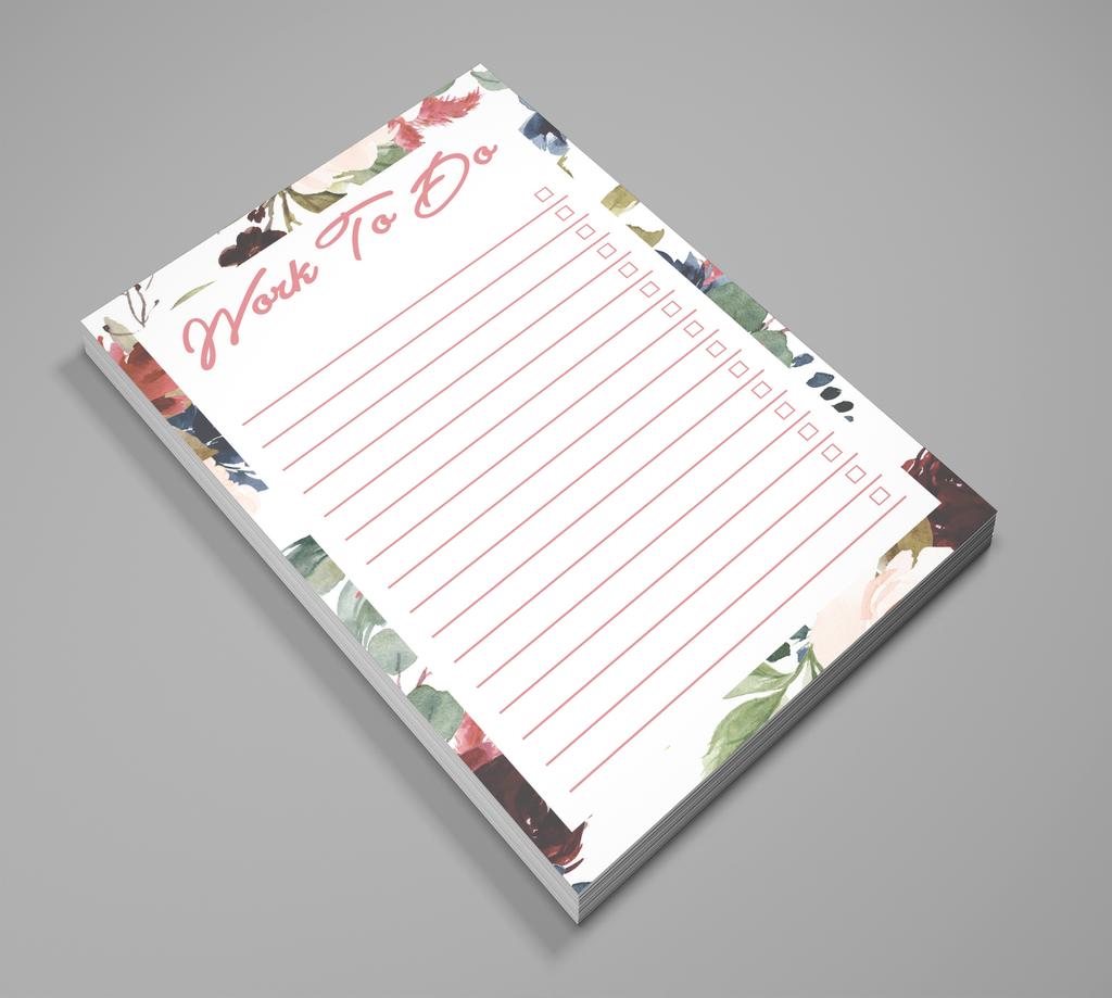 Inkdotpot Daily Planner List Pad Notepads Memo Pad, Undated To-Do List Tear Off Pad - 4.5 X 7.5 Inches (50 Sheets) Organizer