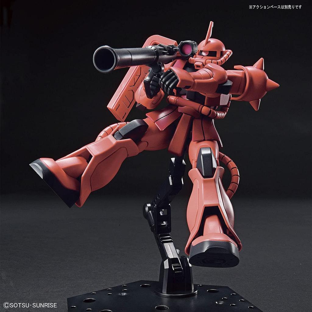 BANDAI SPIRITS HGUC Mobile Suit Gundam Char's Zaku II 1/144 Scale Color-coded Plastic Model