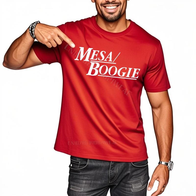 Tshirt Men Short Sleeve Streetwear Tshirts Mesa Boogie Logo Print Oneck New Teeshirts Fashionable Fashion Unisex Tshirt