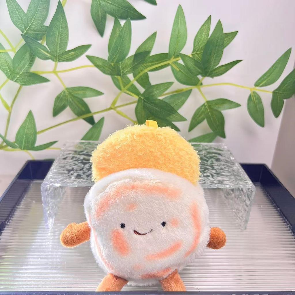 Chinese Burger Cute Meat Sandwich Bun Patty Doll Shaanxi Anwen Creative Bun Pendant Plush Doll Souvenir Couple Pendant Gift