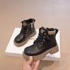 Children's Fashionable Leather Boots British Style Short Boots Everyday Versatile Casual Shoes
