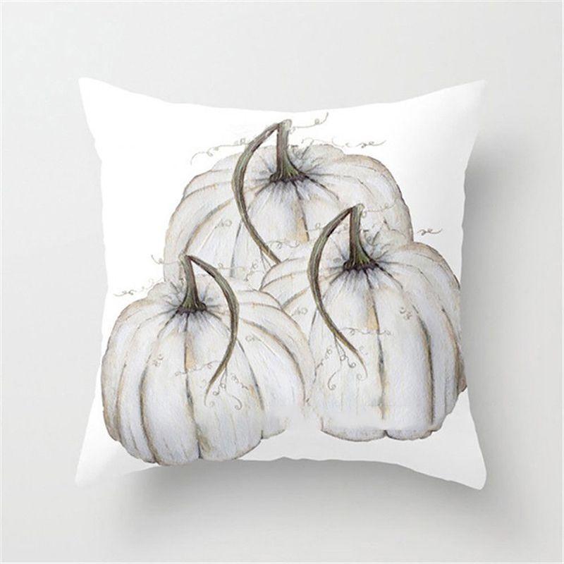 Classic Watercolor Pumpkin Cushion Cover Pillow Case For Timeless Halloween And Thanksgiving Decor