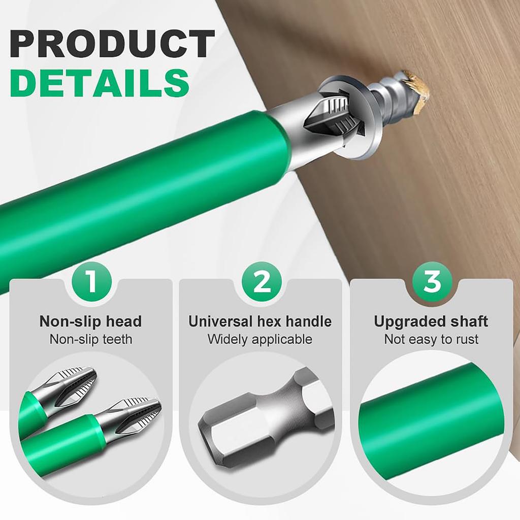 Strong Magnetic Durability Screwdriver Drill Bit Set, New Magnetic Drill Bit Set - Impact Driver Bit Set