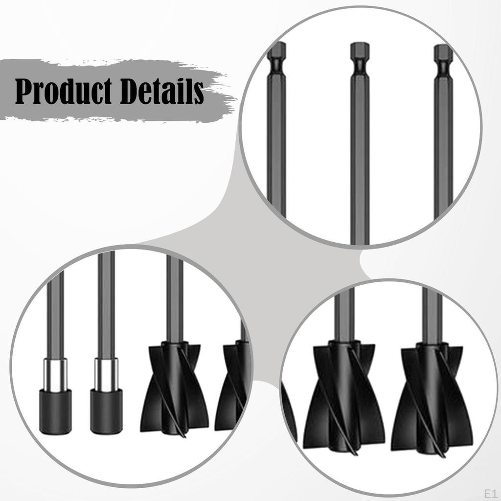 Epoxy Resin Mixer Paddles Mixing Accessories Sturdy Stirring Rods Drill Attachment for