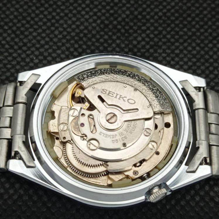 ВОССТАНОВЛЕННЫЕ ВИНТАЖНЫЕ SEIKO 5 АВТОМАТИЧЕСКИЕ 6319A ЯПОНИЯ МУЖСКИЕ D/D БЕЛЫЕ ЧАСЫ a318651-9