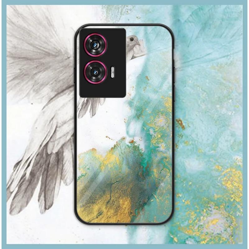 Для MOTOROLA Moto Edge 50 Fusion 50 Ultra 50 Pro чехол из закаленного стекла с градиентной росписью для телефона 40 Neo Ultra защита объектива противоударная задняя крышка
