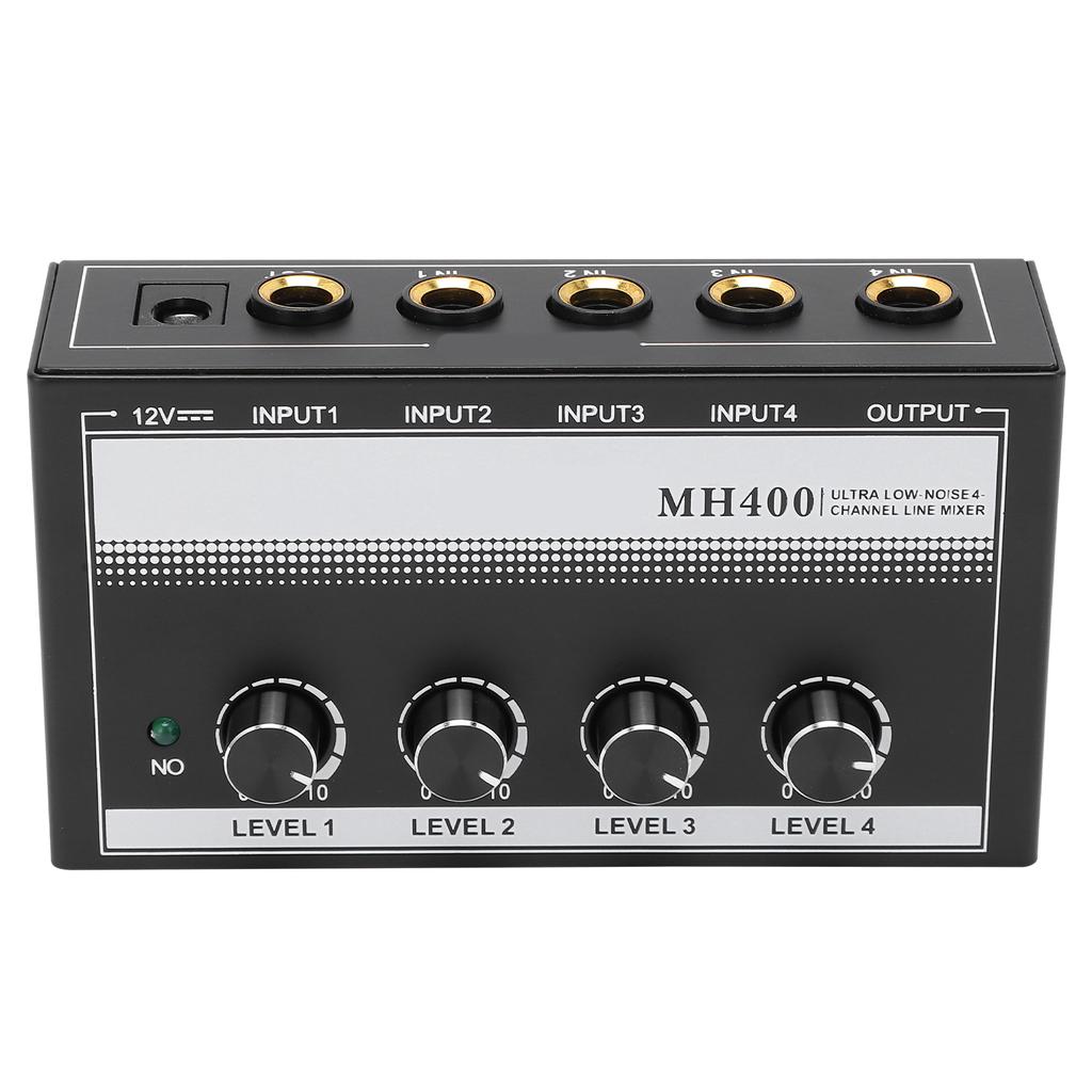 Звуковой микшер 4 канала Линейный Малошумящий Мини Компактный для Клуба Сцены