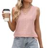 Women's Fashion Solid Color V Neck Loose Base Vest T-shirt Top