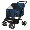 Реверсивная коляска для домашних животных Собака Собака Кошка Легкая Складная коляска для домашних животных Маленькая коляска для собак